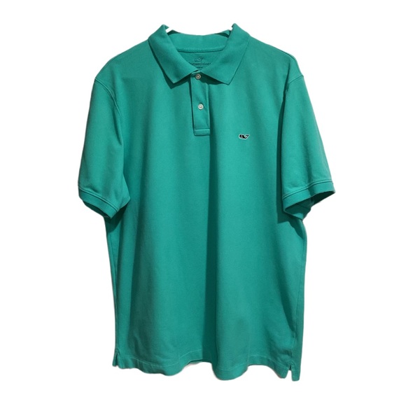 Vineyard Vines Men’s Classic Fit Polo Shirt Green Short Sleeve - Picture 1 of 7